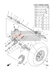 2BGF53901000, Rear Wheel Comp., Yamaha, 0