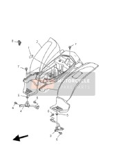 3GB216130000, Support 1 De Garde B, Yamaha, 2