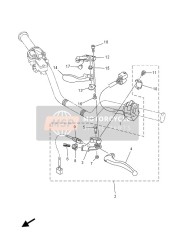 18P829100300, Lever Holder Assy (Left), Yamaha, 0