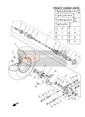 901500681000, Halbrundschraube, Yamaha, 2