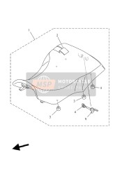 5NDF47104500, Single Seat Assy, Yamaha, 0