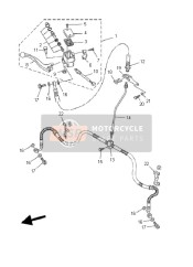 4XEF58730100, Durite De Frein, Yamaha, 1