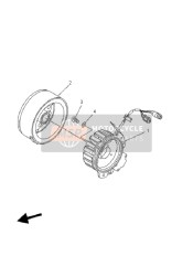 4XE814100000, Stator Complet, Yamaha, 0