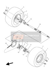 1TDF53901100, Roue Arriere Complet, Yamaha, 0