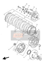 30X161540000, Plate, Thrust 1, Yamaha, 2