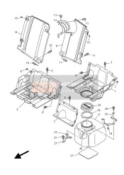 1XPF115R0000, Bracket,  Canister, Yamaha, 1