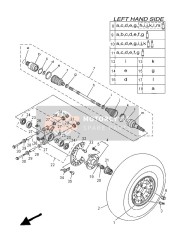 1XPF53070000, Cast Wheel,  Rear, Yamaha, 0