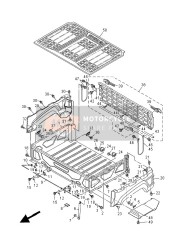 1XPK81941000, Panel, Achterspatbord, Yamaha, 0