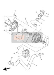 5LP124200000, Pompe A Eau Complet, Yamaha, 2