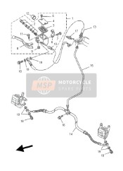 5LP258720100, Bremsschlauch 1, Yamaha, 0