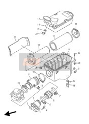 1UY144510100, Element, Air Cleaner, Yamaha, 0