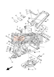 1TDF11016900, Voorframe Comp., Yamaha, 0