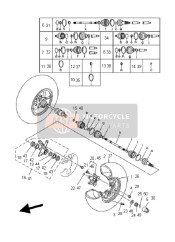 5KM2510J1000, Double Off Set Joint, Yamaha, 2