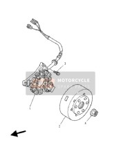 3GG855500100, Rotor Assy, Yamaha, 0