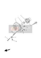 5KM843002000, Headlight Assy, Yamaha, 4