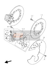 4WV2580T1000, Bremssattel Kompl.(L), Yamaha, 0