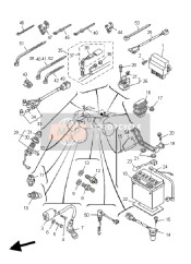 5LP835300000, Kontrollampe Kompl., Yamaha, 2