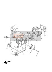 37X111100200, Cilinderkop, Stuurboord, Yamaha, 0