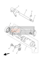 905082057600, Molla Leva Di Bloccaggio Incli, Yamaha, 0