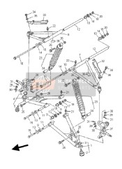5LP235504000, Front Upper Arm Comp. (Right), Yamaha, 0