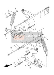 3GG2354000P1, Voorkant Bovenste Arm Co, Yamaha, 0