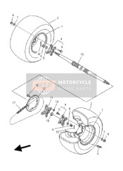 1S3253860000, Collier,  Axe De Roue, Yamaha, 4