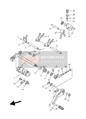 1UY181121000, Braccio, Cambio, Yamaha, 4