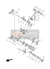 5LP181101000, Schaltpedaleinheit, Yamaha, 2