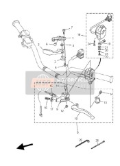 5TG257260100, Lever, Brake, Yamaha, 2