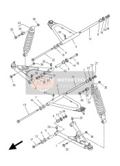 3GG235500033, Front Upper Arm Co, Yamaha, 0