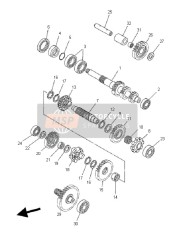 3B4175200000, Drive Pinion Assy (41T), Yamaha, 1