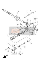 901010805800, Bulón Cojinete, Yamaha, 0