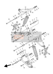 4D32358000P0, Front Lower Arm Comp. (Right), Yamaha, 0