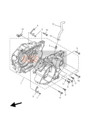 90467140A400, Molletta Clip, Yamaha, 3