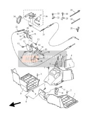 5UGG51581000, Piastra, Antispruzzo, Yamaha, 0