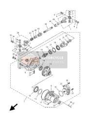 37SG61730000, Shaft,  Drive 2, Yamaha, 0