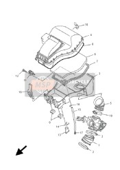 1HPE44110000, Case, Air Cleaner, Yamaha, 0