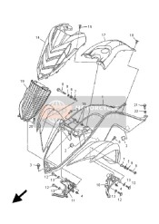 1S3233911000, Verkleidung, Vorne, Yamaha, 0