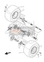 43DF53110100, Moyeu,  Arriere, Yamaha, 0