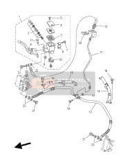 18P258750000, Support De Durite De, Yamaha, 0