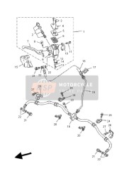 3B42637A0100, Cover, Handvat Hendel 2, Yamaha, 0