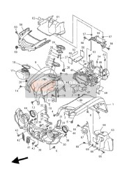 3B421556D000, Kotflugel, Vorne 2, Yamaha, 0