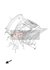 1SCF16005000, Rear Fender Assy., Yamaha, 0