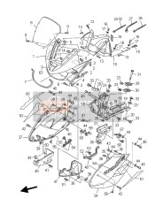 5PS2836K0000, Panneau,  Fourche Nue, Yamaha, 1