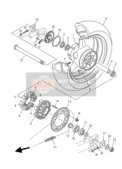 5PS253890000, Tendeur 2,  Chaine, Yamaha, 1