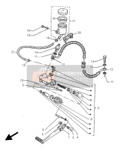 4DLF72310000, Rod, Brake, Yamaha, 0