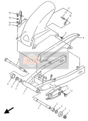 970170601600, Bulón Cojinete, Yamaha, 3