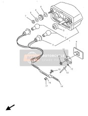 3LK8473A0000, Kabel Kompl., Yamaha, 1