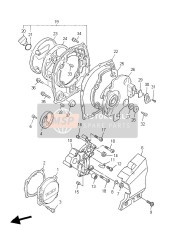 5UX1541A0000, Stay,Crankcasecover 1, Yamaha, 0