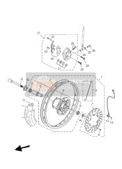 1D5F51040000, Speichensatz, Vorne, Yamaha, 0